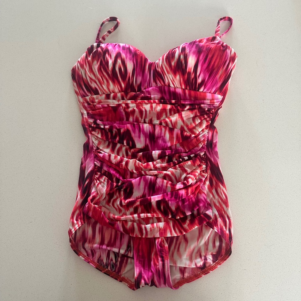 Miraclesuit One-Piece Swimsuit - Pink Print (Shaping)